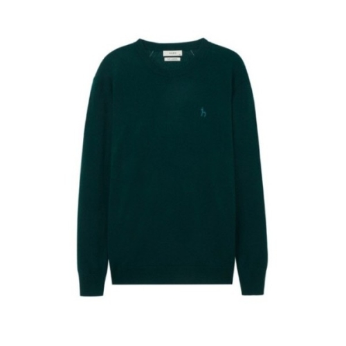 헤스티아 긴팔티 VQA HZSW4D467E3 다크그린 캐시미어 크루넥 니트_이미지