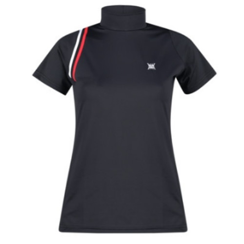 럭스골프 모크넥 타공 슬리브 반팔 이너웨어 MW3M305W