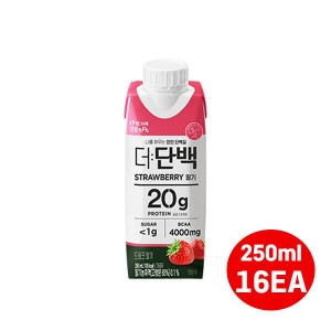 빙그레 더단백 드링크 딸기 250ml (16개)