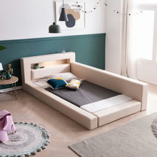 렉스 밸런스 가죽 LED침대 SS