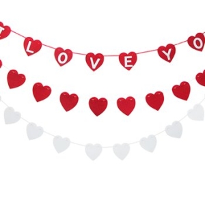 조아피아 펠트 하트 가랜드 가렌드 프로포즈 이벤트 용품 데코