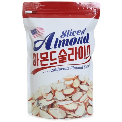 (주)바프 생아몬드 슬라이스 1kg (1개)_이미지
