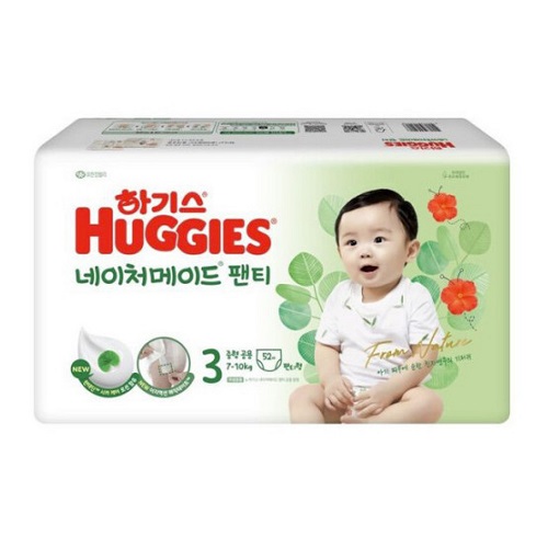 하기스 2024 네이처메이드 팬티형 3단계-공용 (52매)_이미지