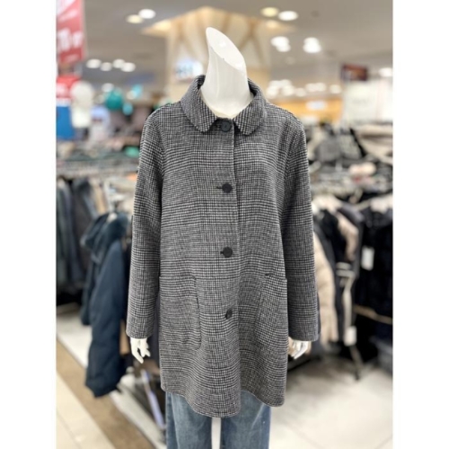 고세 소 이브존01체크패턴루즈핏핸드메이드코트TJ4HA12CBK