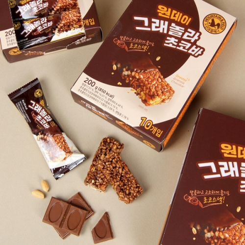 산과들에 원데이 그래놀라 초코바 10개입 (3개)