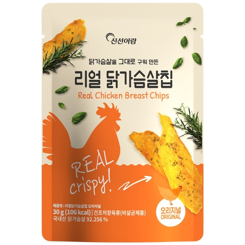 리얼 닭가슴살칩 허브갈릭 30g 10개