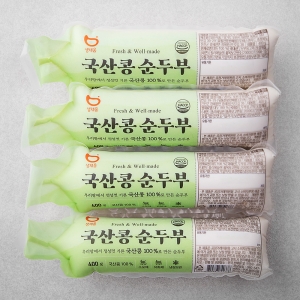 국산콩 순두부 400g 4개
