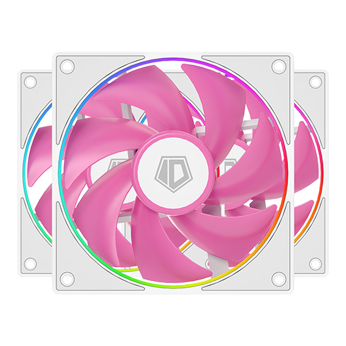 ID-COOLING AF127 PINK TRIO (3팩, 핑크)_이미지