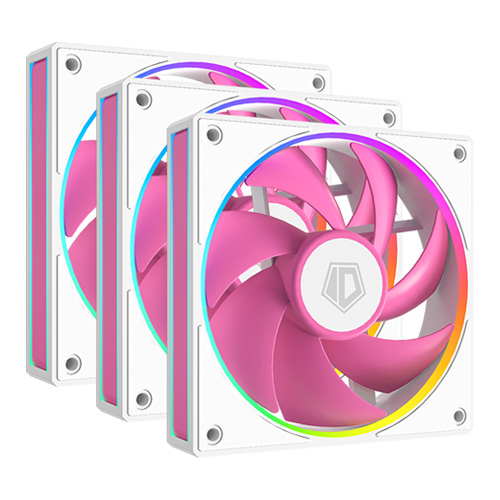 ID-COOLING AF127 PINK TRIO (3팩, 핑크)_이미지