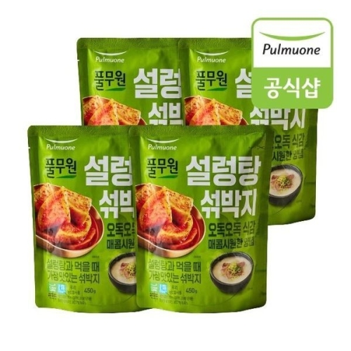 풀무원 설렁탕 섞박지 450g (4개)