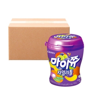 크라운제과 마이쮸 자일리톨 용기 포도 110g 24개_이미지