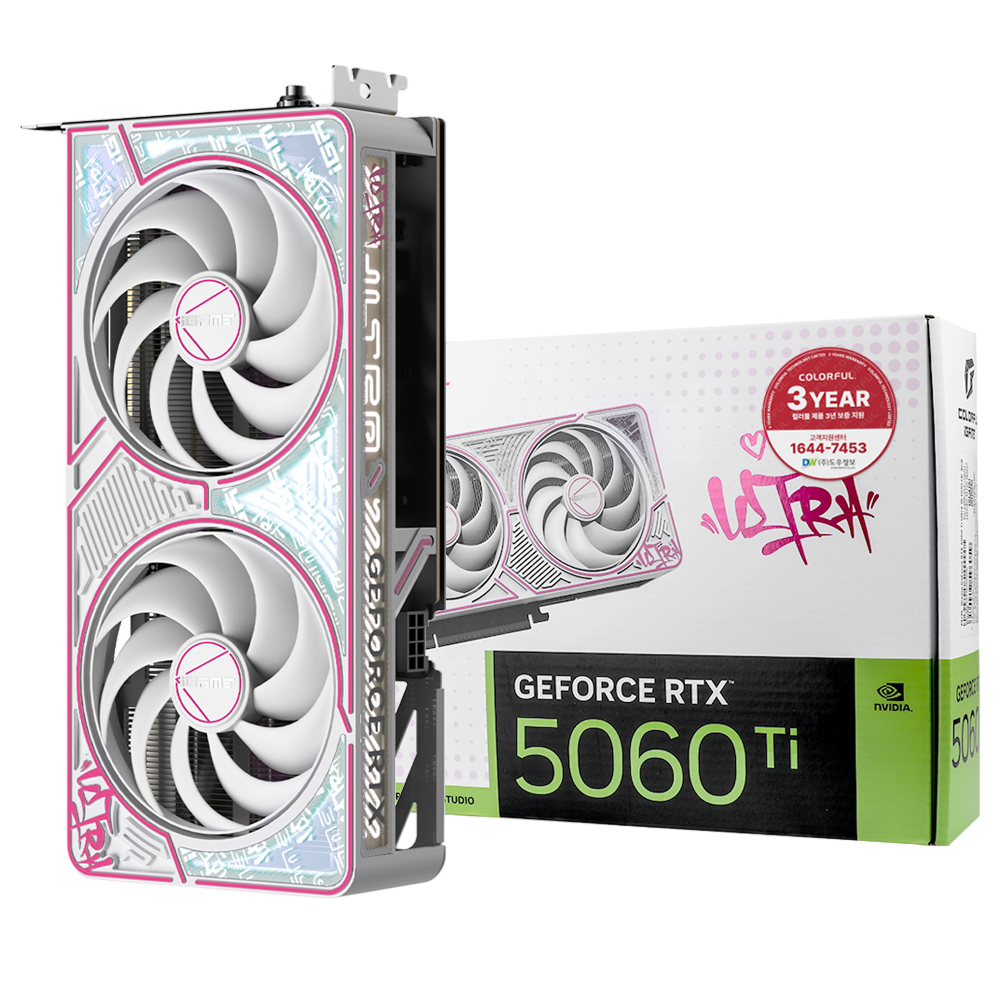 COLORFUL iGame 지포스 RTX 5060 Ti ULTRA DUO OC White D7 16GB 도우정보_이미지