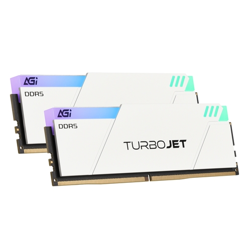 AGI DDR5-6000 CL30 TURBOJET UD858 RGB 화이트 패키지 서린 (32GB(16Gx2))_이미지