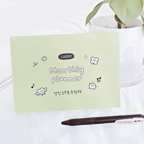 케이디코퍼레이션 오첵 럭키 먼슬리 플래너 (만년다이어리)