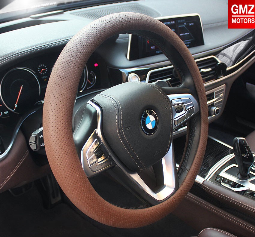 GMZ모터스 블랙라벨 메소드 타공 가죽 핸들커버