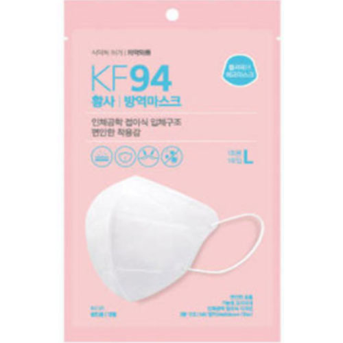 폴리테크 에코 황사 방역 마스크 KF94 대형 (100매)_이미지