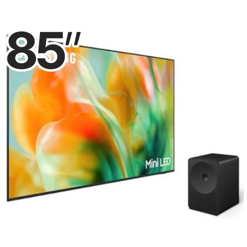 삼성전자 Mini LED KU85MH80AFXKR (벽걸이+스피커, HW-LS70H)_이미지