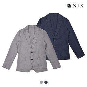  닉스 남 린넨 레귤러핏 싱글 자켓 FNPECJV102P