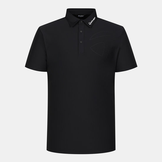 테일러메이드 프로라인 펀칭 로고 카라 반팔 티셔츠 TMTYM2154 (199, 블랙)_이미지