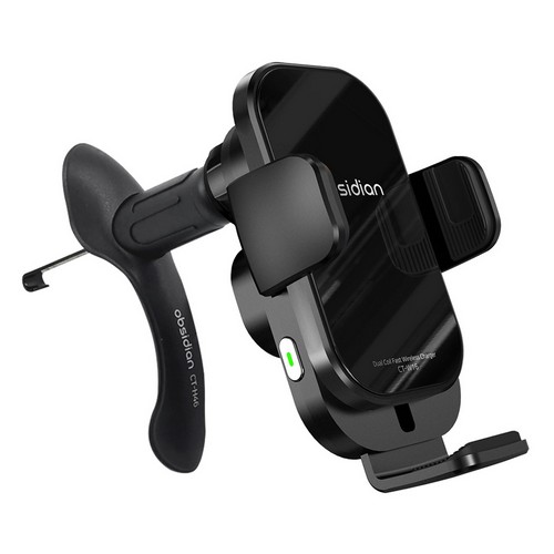 차량용 듀얼코일 무선충전거치대 탄성마운트 세트 CT-W16 + CT-H46