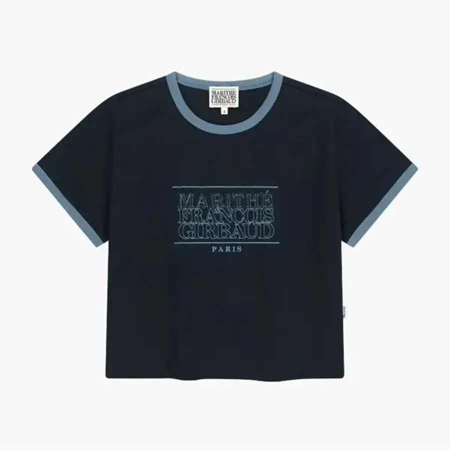 마리떼 프랑소와저버 W 클래식 로고 아플리케 링거 크롭 티 MFG46UTS124 DNV IVR