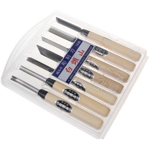 철마공업사 백두산 조각도 세트 (7pcs)