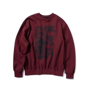 SUPERSUB 23일 배송 유토피아 스웨트셔츠 버건디 QWOEIQ2W 1485351