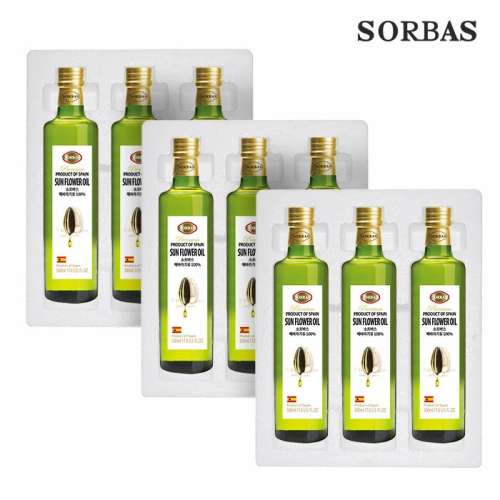 소르바스 해바라기유 500ml (9개)_이미지