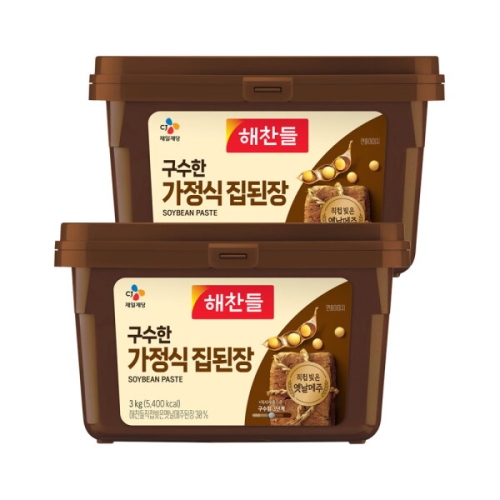 CJ제일제당 해찬들 구수한 가정식 집된장 3kg (4개)