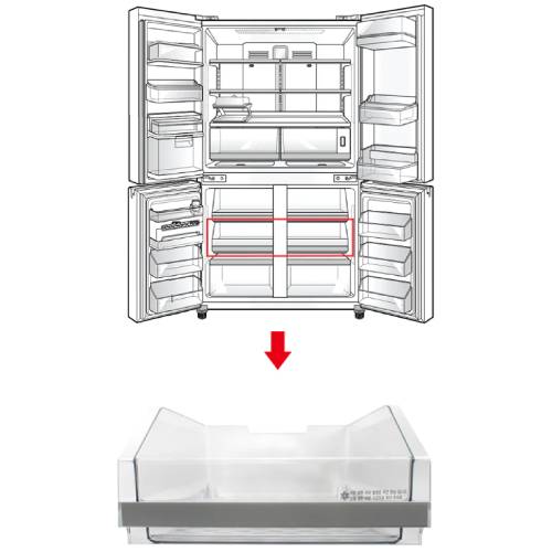 LG전자 냉동실 바구니 AJP73654862_이미지