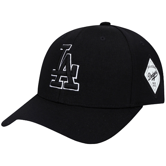 MLB 다이아몬드 스트럭쳐 볼캡 32CP85111 (07L, 블랙)_이미지
