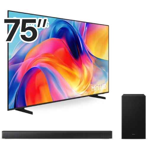 삼성전자 Mini LED KU75MH75AFXKR (스탠드+사운드바, HW-B650F)_이미지