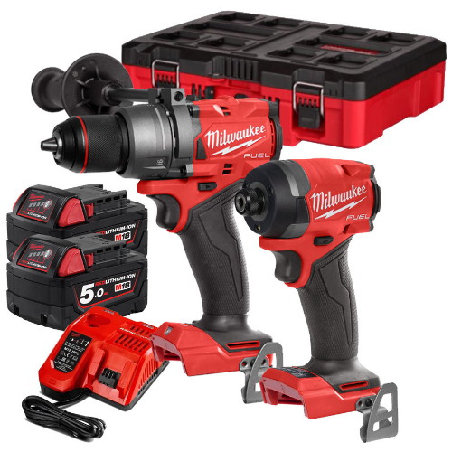 밀워키 M18 FPP2A3 충전 콤보세트 (5.0Ah, 배터리 2개)