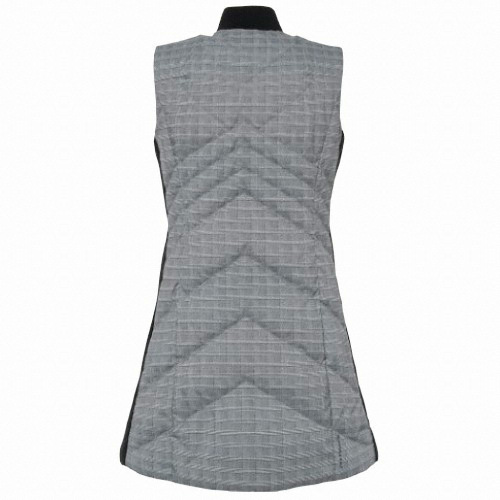 빈폴골프 체크 롱 다운 베스트 BJ9936L355_이미지