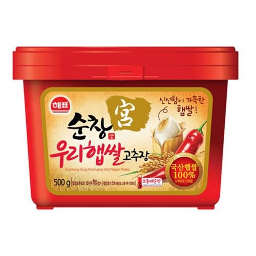 해표 순창궁 태양초 우리햅쌀 고추장 500g (4개)_이미지