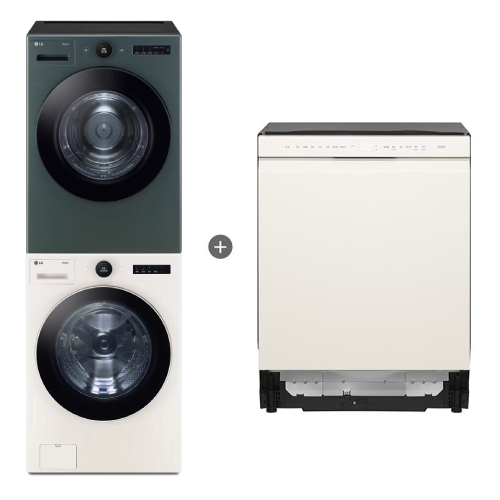 LG전자 트롬 오브제컬렉션 FX24ENE + RD20GNG + 식기세척기 DUE5BGL1E