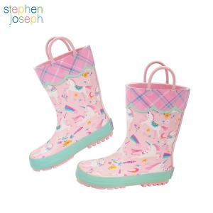 프린티드 레인부츠 유니콘