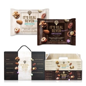 맑은농산 잇츠리얼넛츠 리얼세븐 하루건강견과 선물세트 시즌1 20g 50개입 (1개)