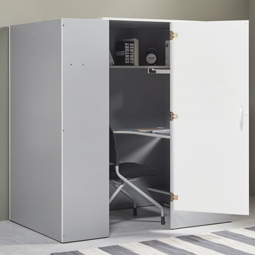 스터디룸 와이드 독서실책상+감성LED스탠드