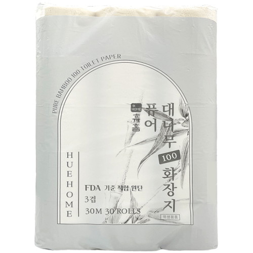 퓨어 대나무 100 화장지 30m (30롤)