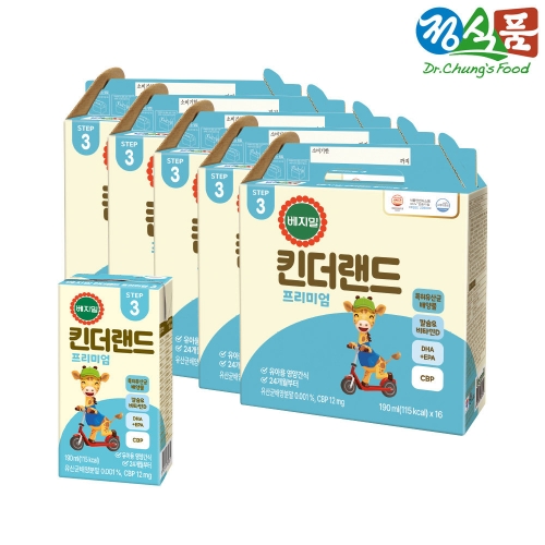 정식품 베지밀 킨더랜드 프리미엄 3단계 190ml (80개)