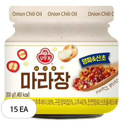 오뚜기 마라장 양파 산초 200g (15개)