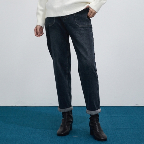 보니스팍스 속기모 포켓 세미배기 데님 팬츠-BC48DP050