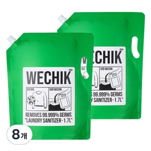 위칙 소독 섬유유연제 리필 1.7L (8개)_이미지