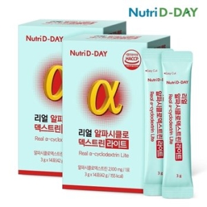 뉴트리디데이 리얼 알파시클로 덱스트린 라이트 3g 14포 (2개)