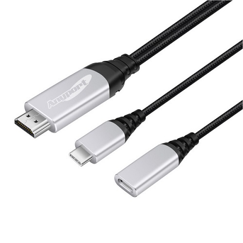 엘디네트웍스 Anyport AP-MW4KPDC C to HDMI 케이블 (2m)_이미지