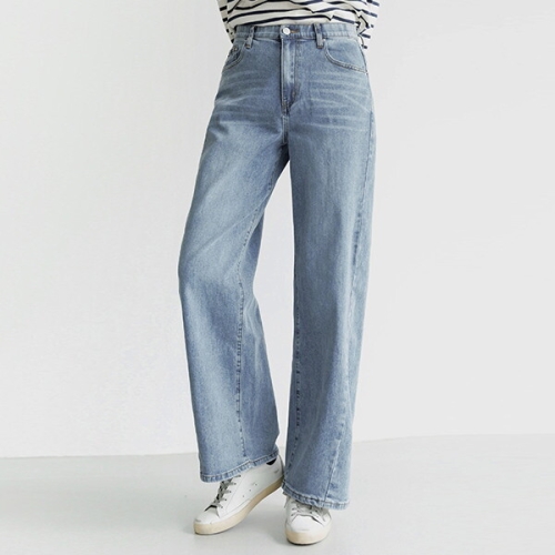 데드라 99size 오킨절개와이드데님팬츠 2단기장 PTF2006