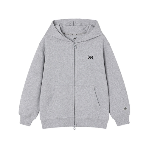 LEE ltgt 리 키즈 KIDS 에센셜 스몰트위치 후드집업 멜란지그레이 LK2601HZ01MG_이미지