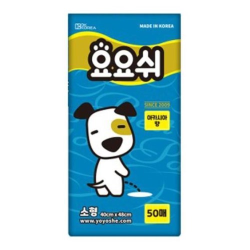 DK코리아 요요쉬 배변패드 아카시아향 소형 50매 (2개)