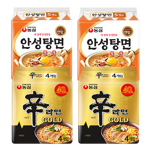 농심 신라면 골드8개 + 안성탕면10개_이미지